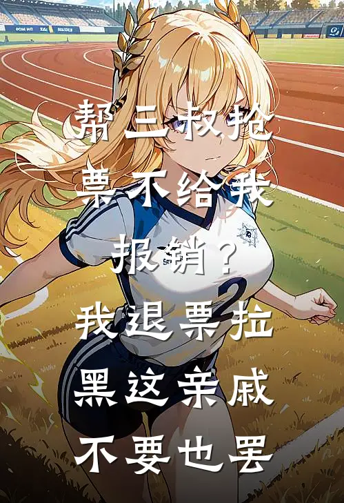 帮三叔抢票不给我报销？我退票拉黑，这亲戚不要也罢