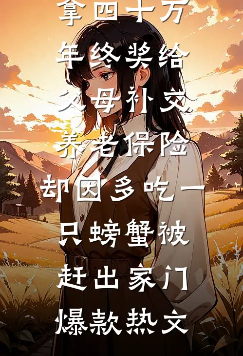 拿四十万年终奖给父母补交养老保险，却因多吃一只螃蟹被赶出家门爆款热文