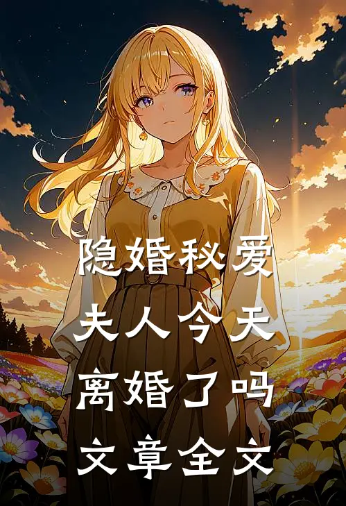 隐婚秘爱：夫人今天离婚了吗文章全文