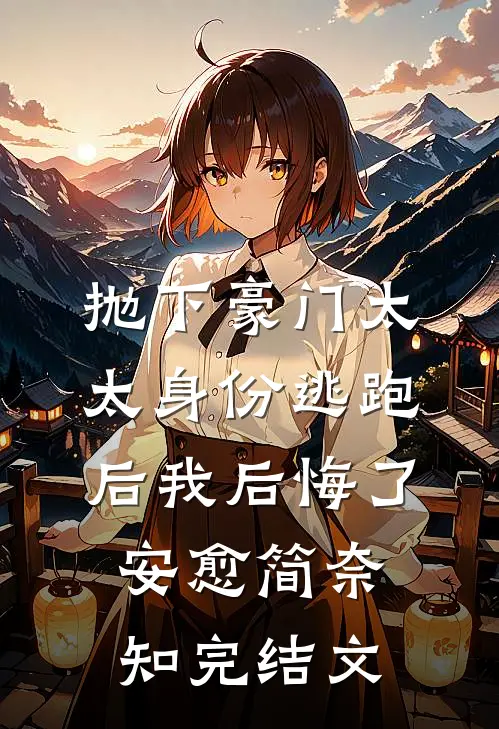 抛下豪门太太身份逃跑后我后悔了安愈简奈知完结文